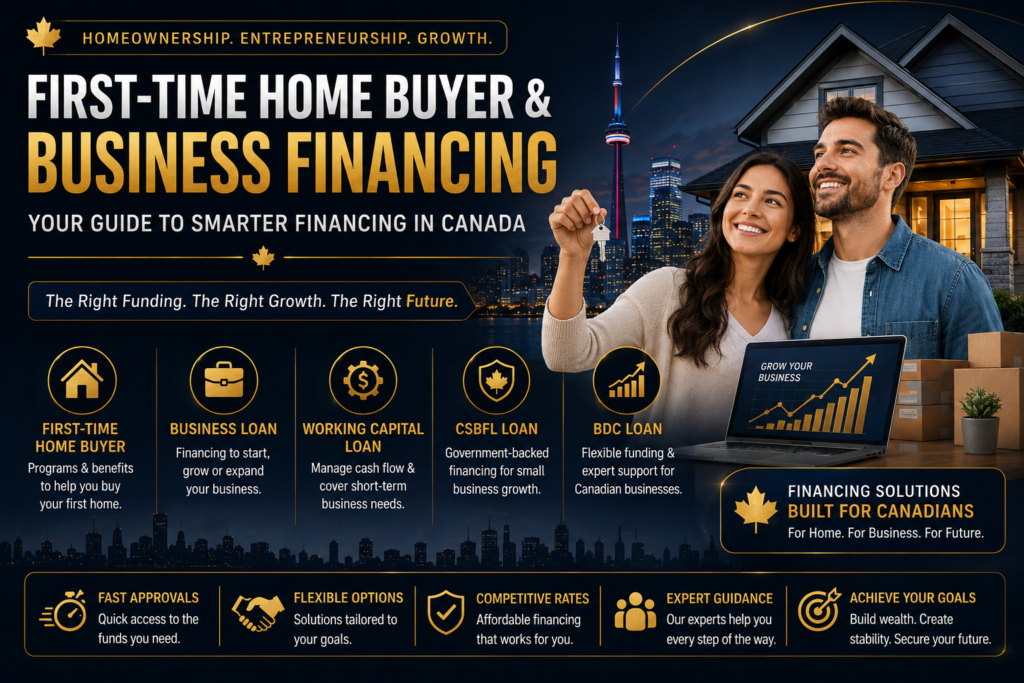 First-Time Home Buyer & Business Financing in Canada